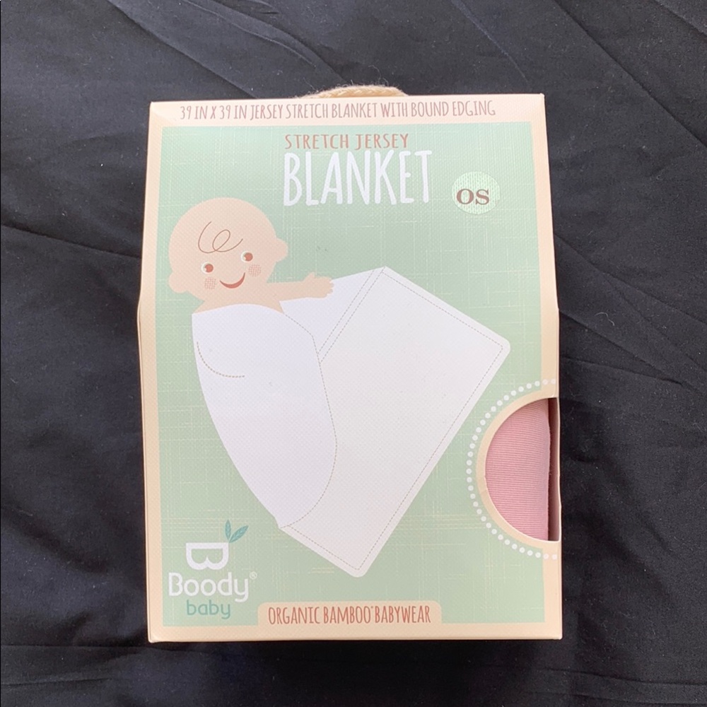 Boody baby Pink Stretch Jersey Blanket